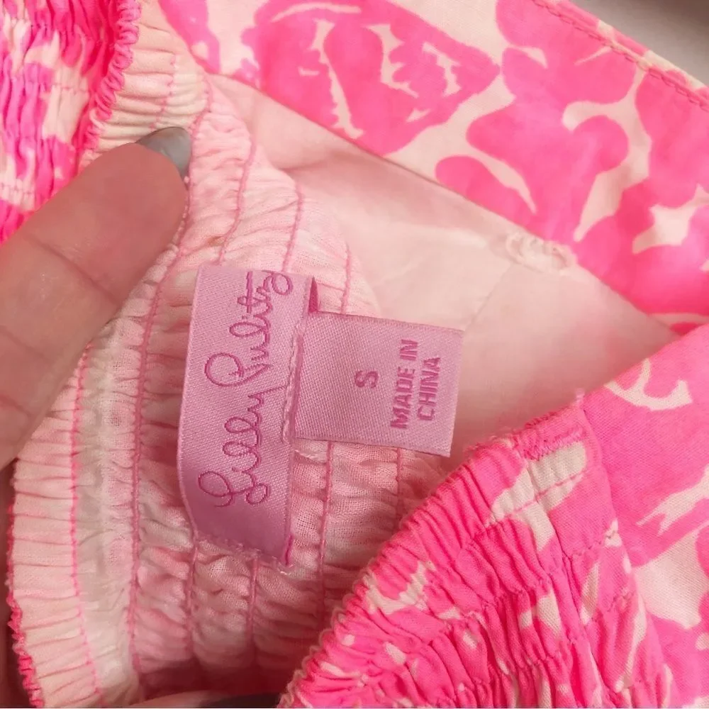 LILLY PULITZER | Chandie Cosmic Pink Strapless Fit & Flare Dress Women’s Size S - Picture 8 of 11